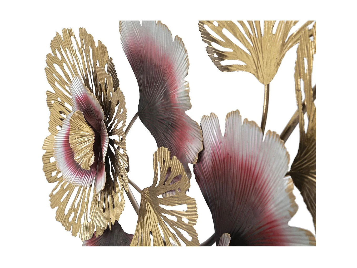 Metalowa Dekoracja 3D Kwiaty 15, Wielokolorowy, 130x5,5x54 cm, Seven Design