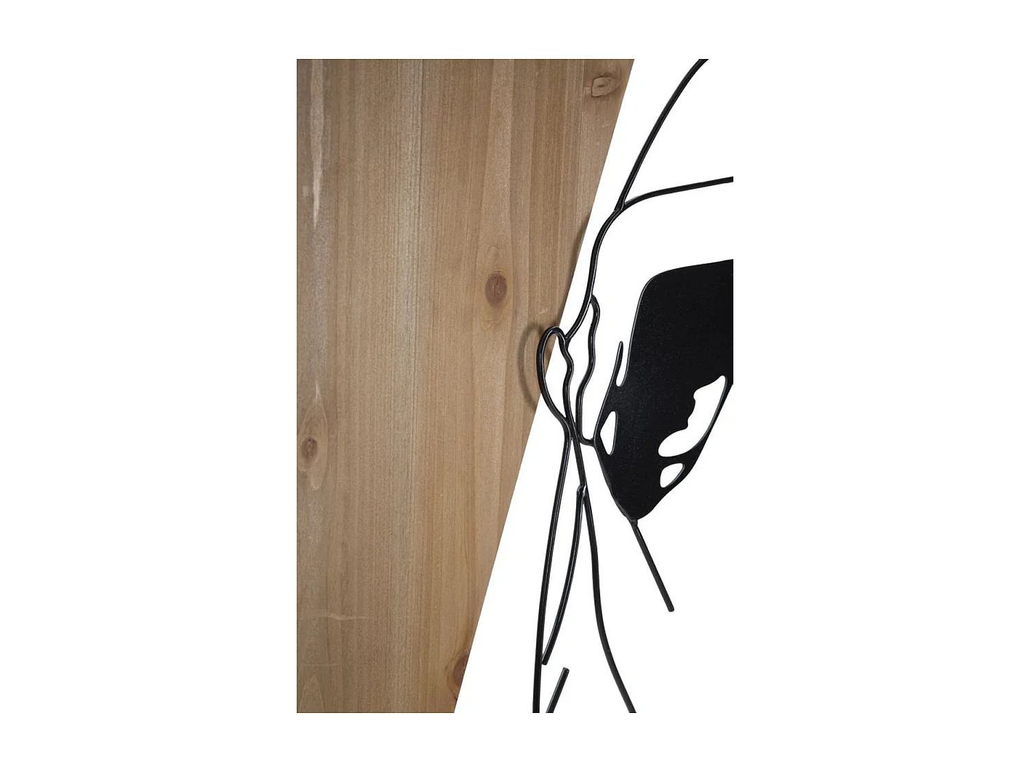 Décoration en Métal et Bois Corps 9, Marron, 50x2x90 cm, Seven Design