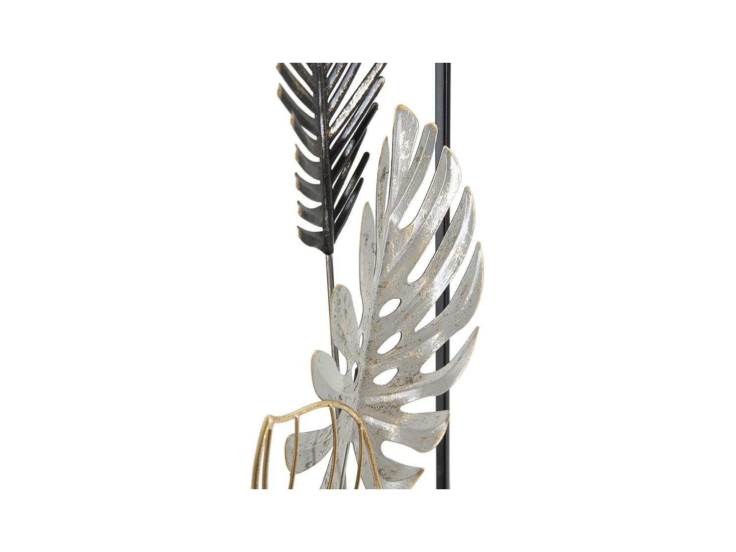Décoration 3D en Métal Palme 3, Multicouleur, 28,5x3x74 cm, Seven Design