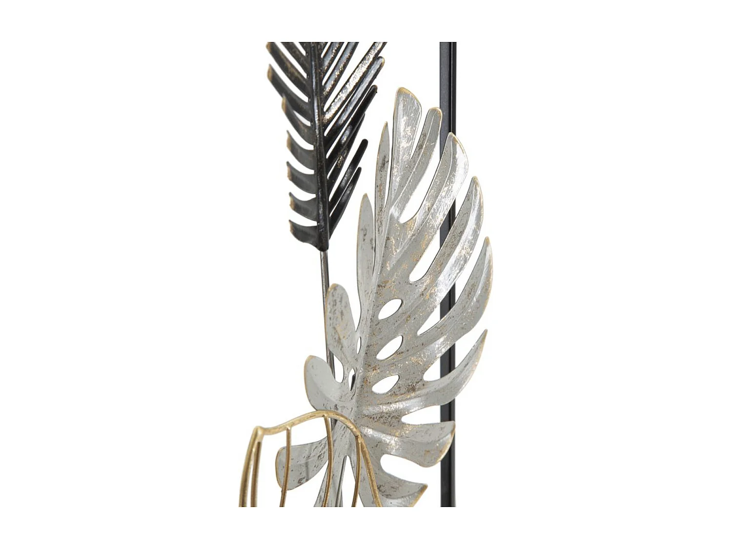 Metalowa Dekoracja 3D Palm 3, Wielokolorowy, 28,5x3x74 cm, Seven Design