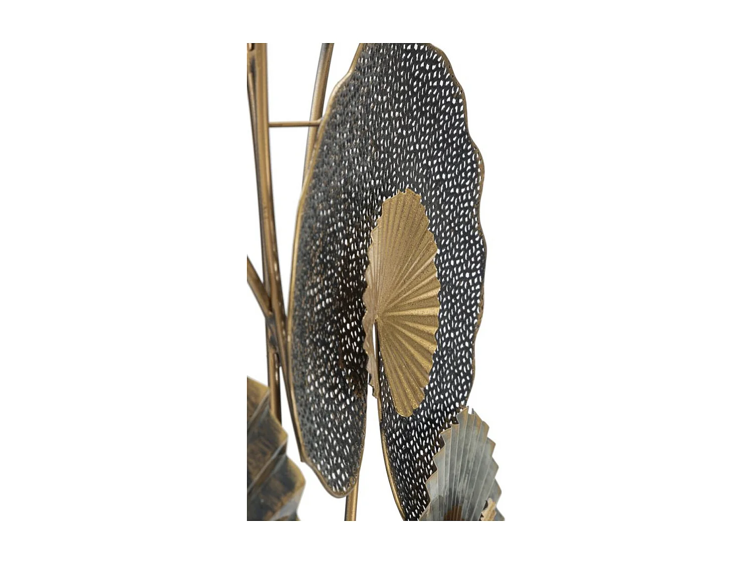 Décoration 3D en Métal Feuille 24, Multicouleur, 63,5x4x109,5 cm, Seven Design