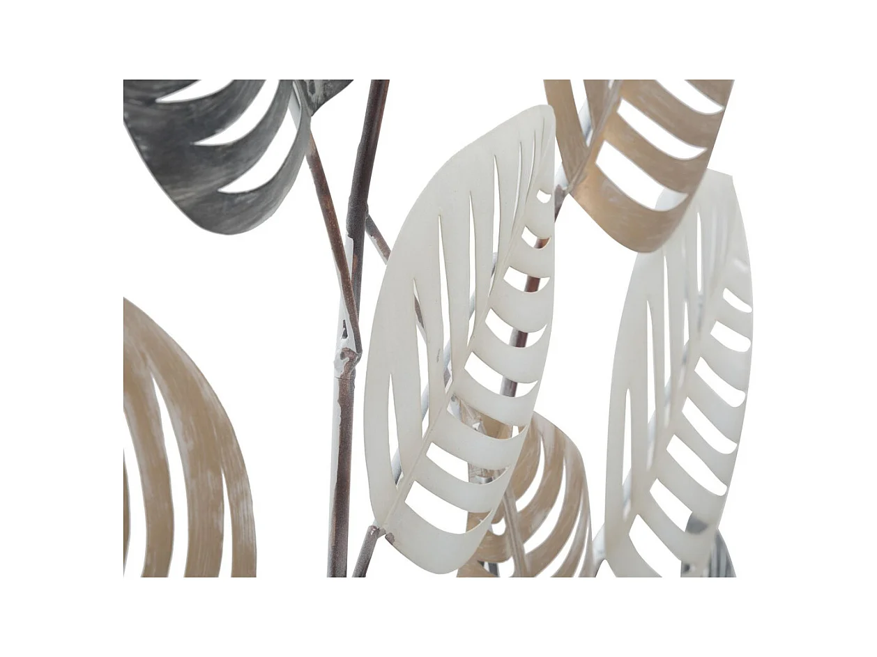 Metalowa Dekoracja 3D Liść 17, Wielokolorowy, 81x5x100 cm, Epikasa