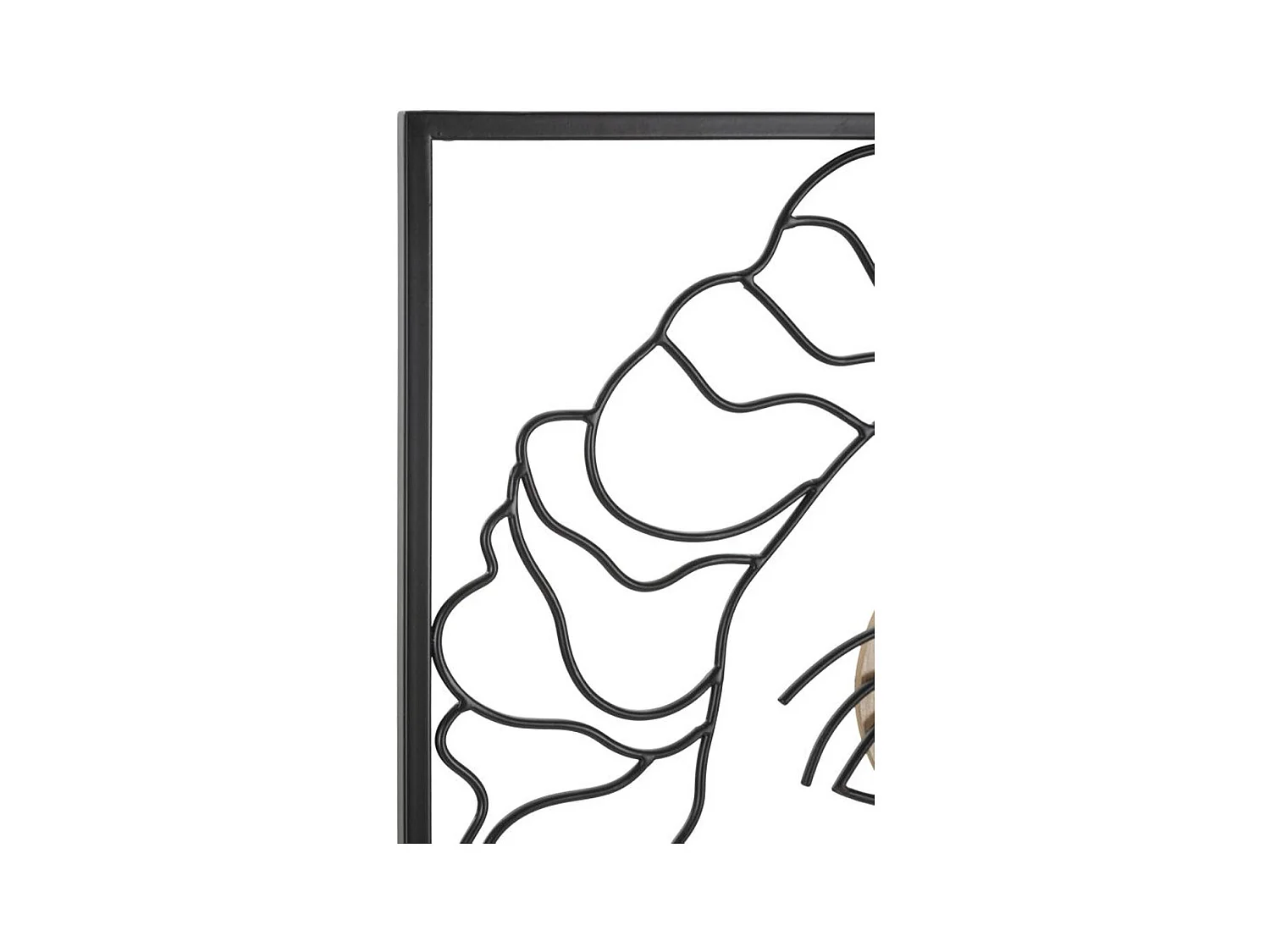 Dekoracja z Metalu i Drewna Twarz 7, Wielokolorowy, 50x2x80 cm, Epikasa