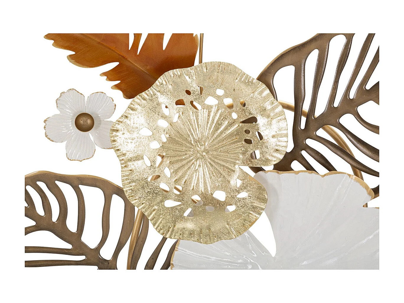 3D Metalen Decoratie Bloemen 28, Veelkleurig, 50,8x7x87 cm, Seven Design