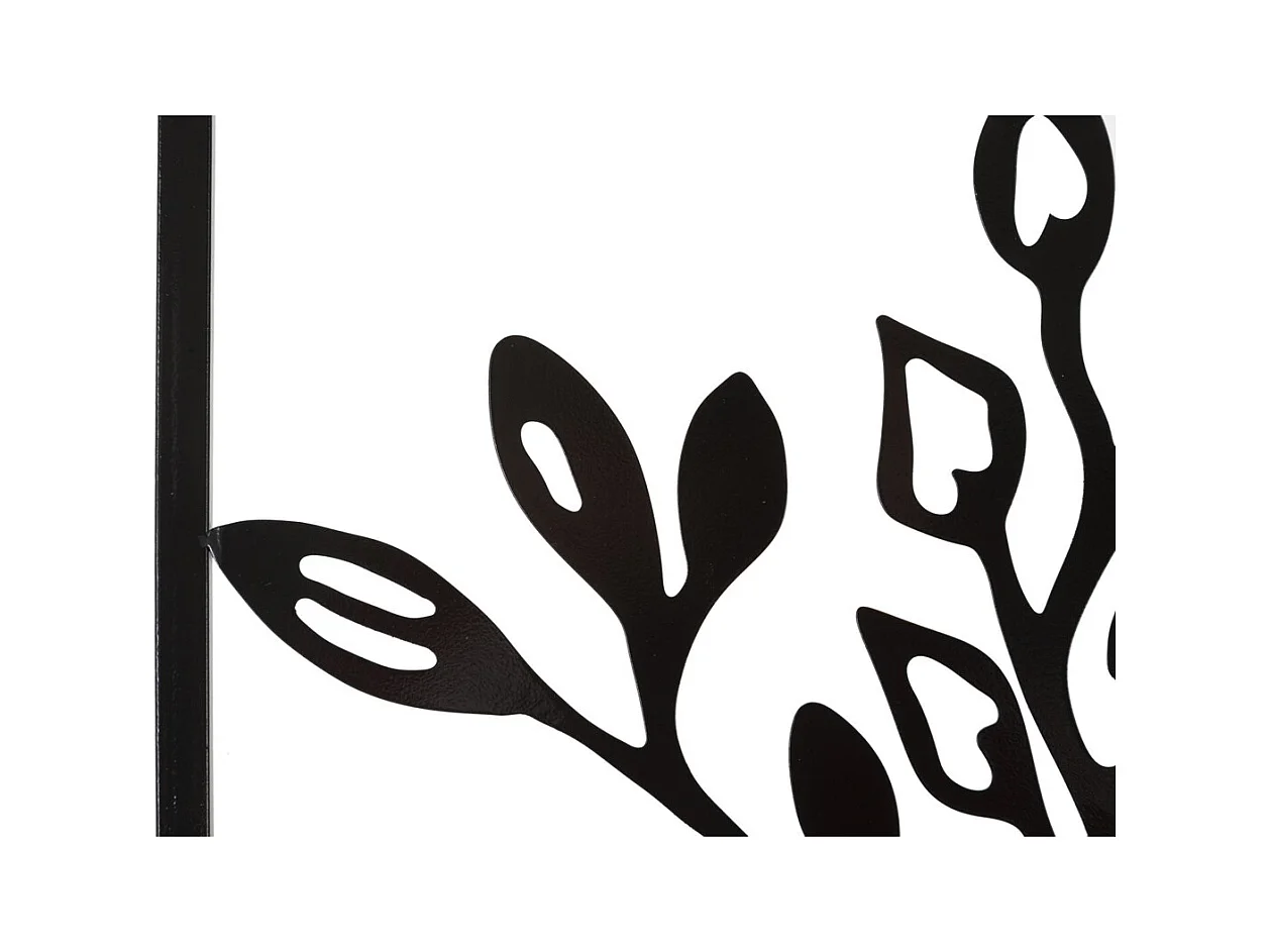 Decorazione in Metallo Viso 3, Nero, 60x1x80 cm, Epikasa