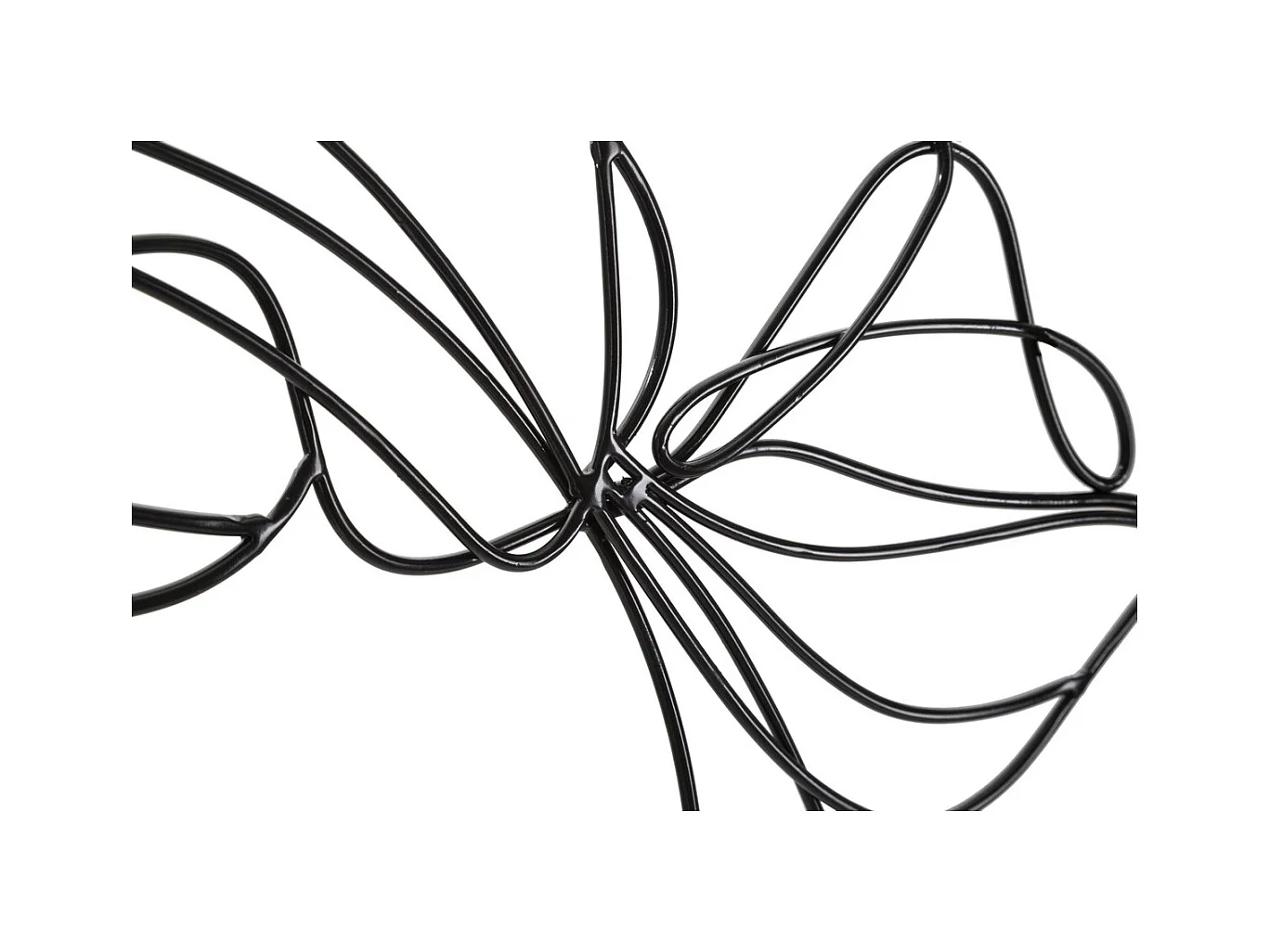 Dekoracja Metalowa Twarz 4, Czarny, 57,5x1,3x80 cm, Epikasa