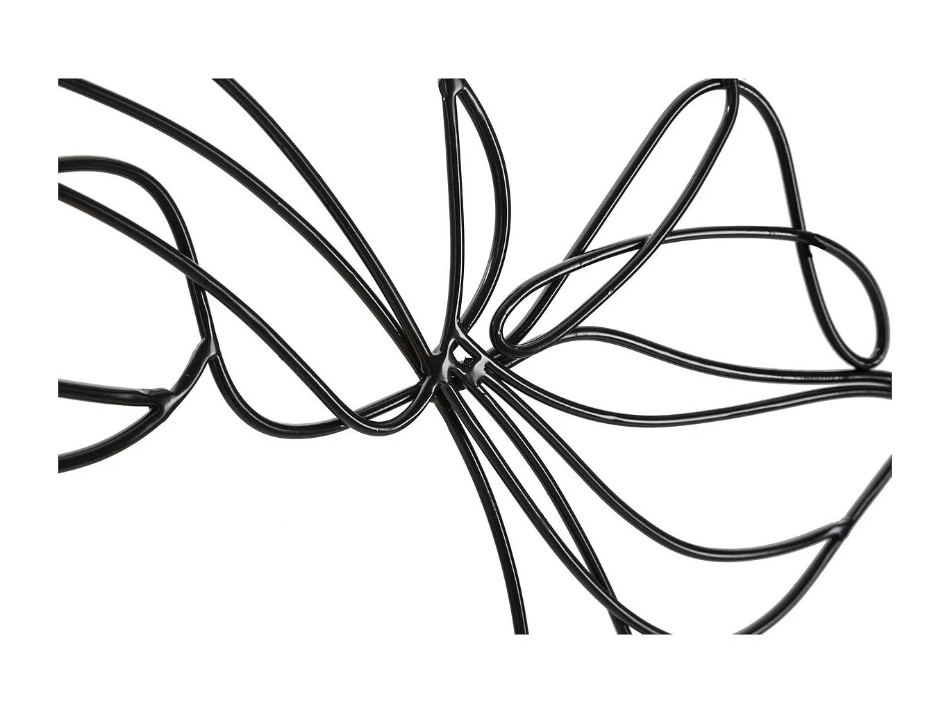 Décoration en Métal Visage 4, Noir, 57,5x1,3x80 cm, Seven Design