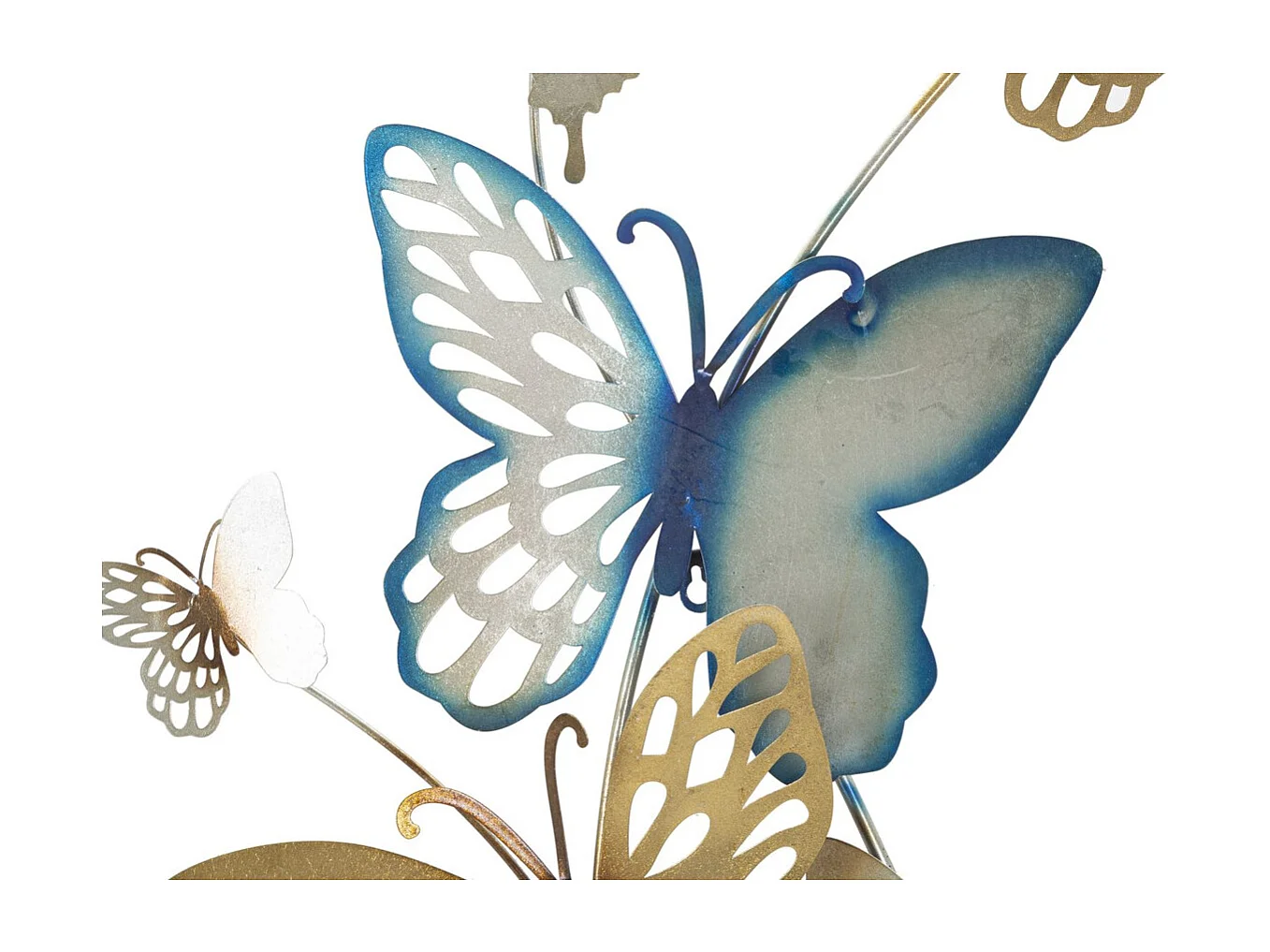 Metalowa Dekoracja 3D Motyl 12, Wielokolorowy, 59,5x4x115 cm, Seven Design