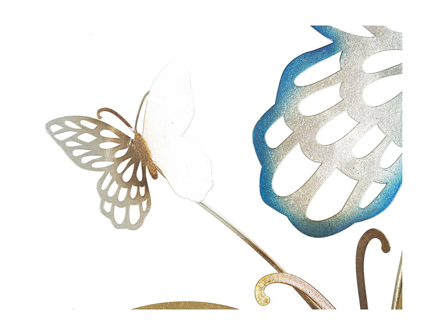 Metalowa Dekoracja 3D Motyl 12, Wielokolorowy, 59,5x4x115 cm, Seven Design