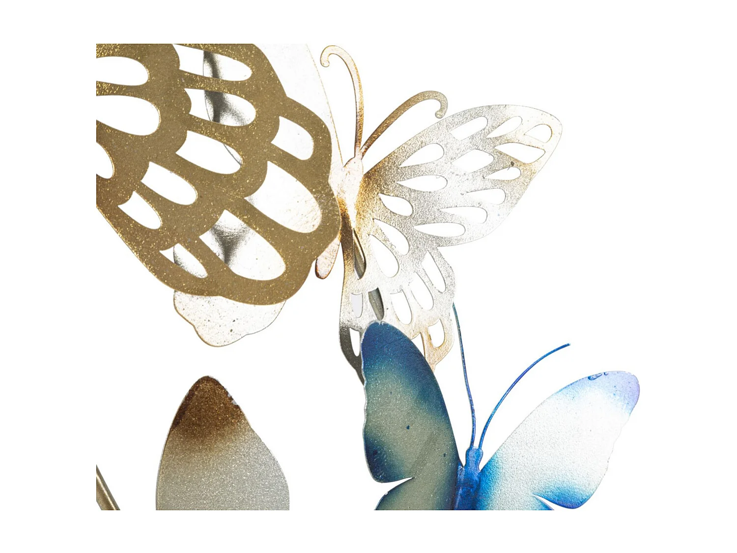 Metalowa Dekoracja 3D Motyl 12, Wielokolorowy, 59,5x4x115 cm, Seven Design