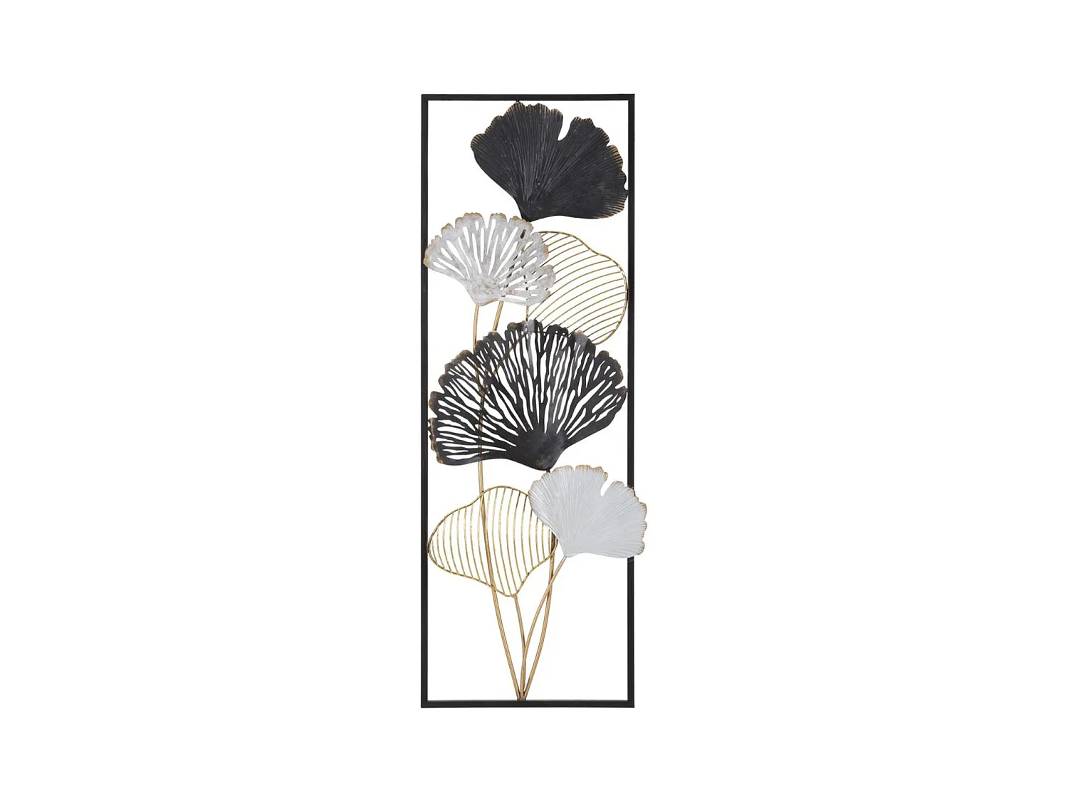 Décoration 3D en Métal Feuille 35, Multicouleur, 31x3,5x90 cm, Epikasa