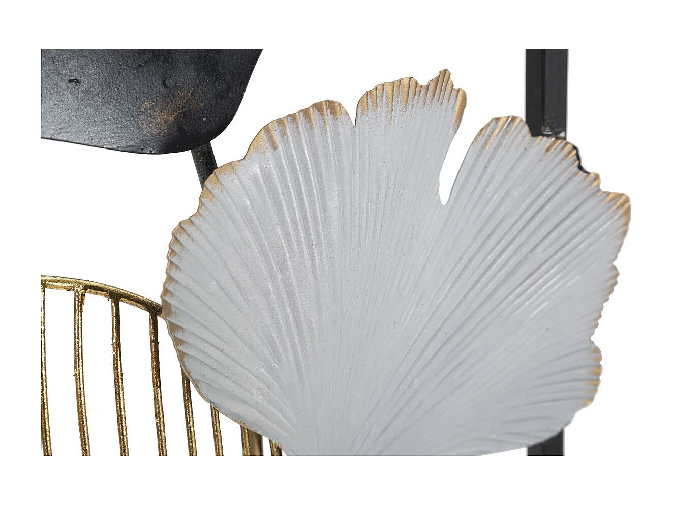 Décoration 3D en Métal Feuille 35, Multicouleur, 31x3,5x90 cm, Seven Design