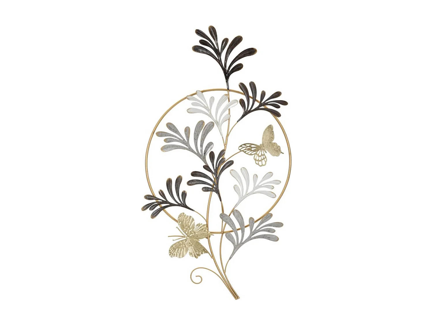 Decorazione in Metallo 3D Fiori 36, Multicolore, 50,2x5,1x92 cm, Seven Design