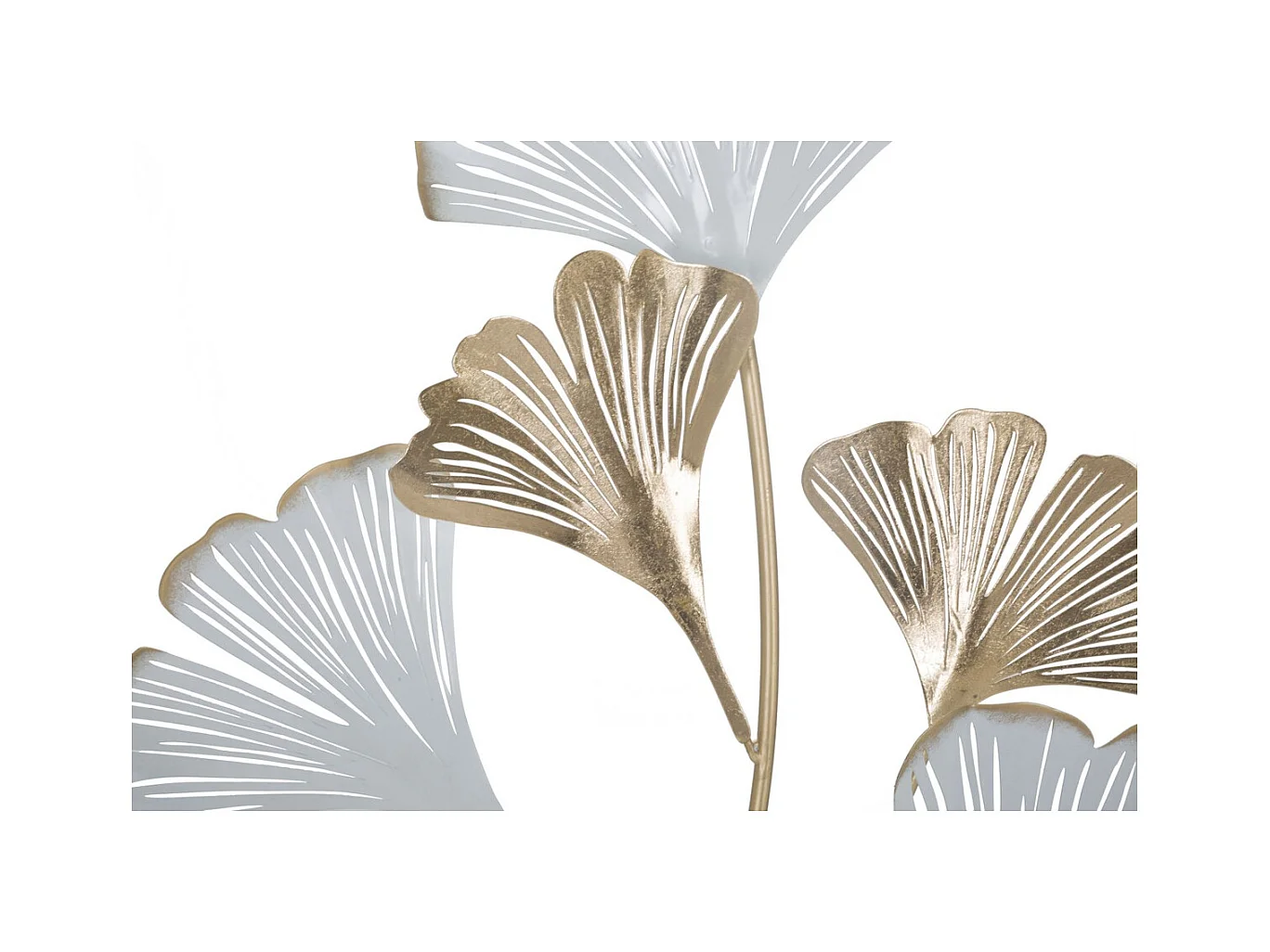 Décoration 3D en Métal Feuille 39, Multicouleur, 58x5x104,8 cm, Seven Design