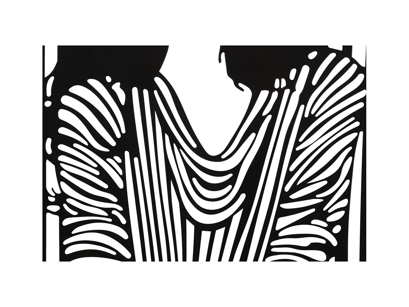 Dekoracja Metalowa Ciała 2, Czarny, 40x1,3x60 cm, Epikasa