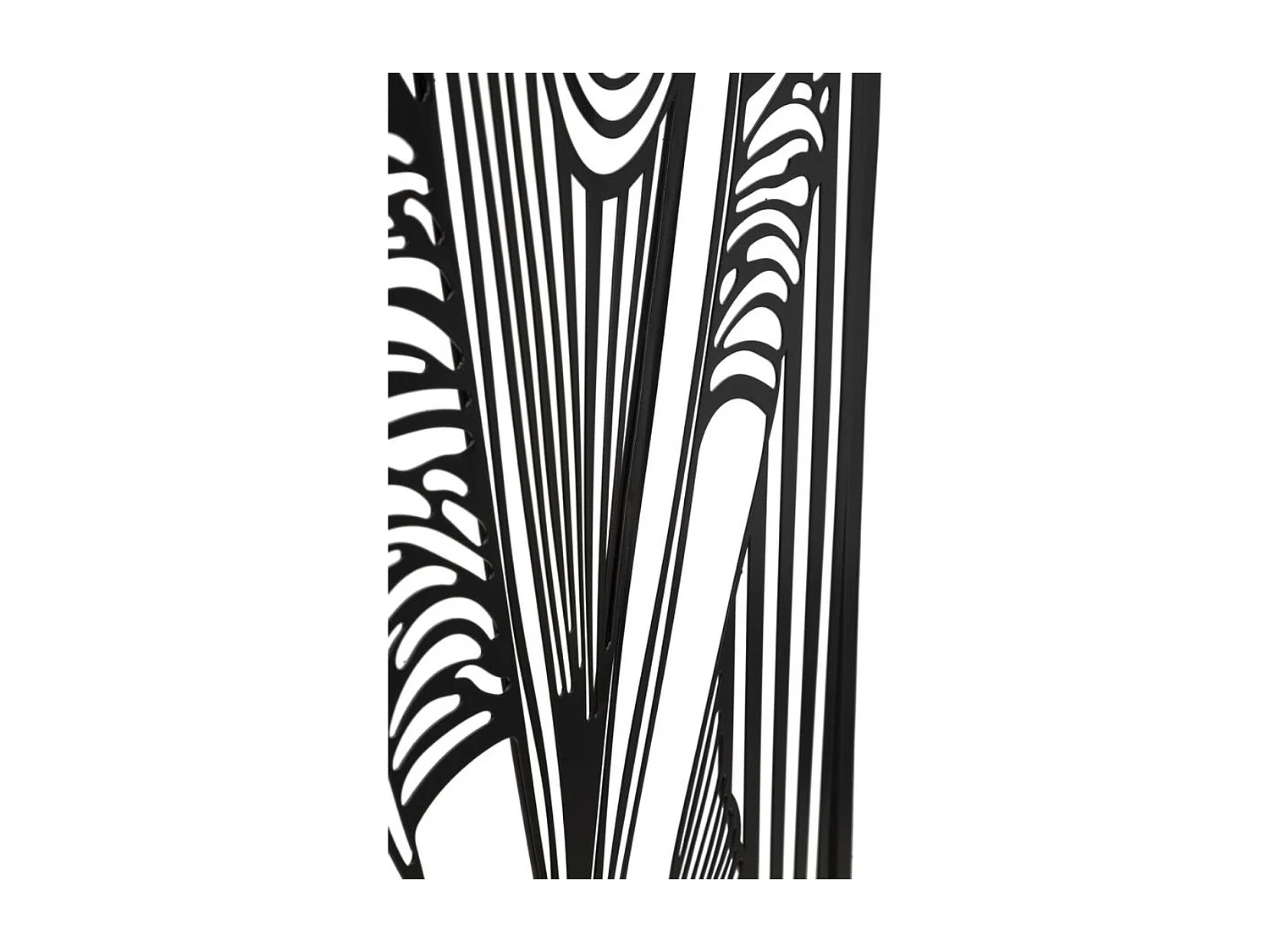 Décoration en Métal Corps 2, Noir, 40x1,3x60 cm, Seven Design