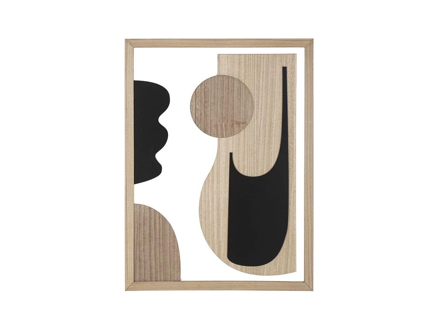 Décoration en Métal et Bois Géométrique 7, Multicouleur, 60x2x80 cm, Epikasa