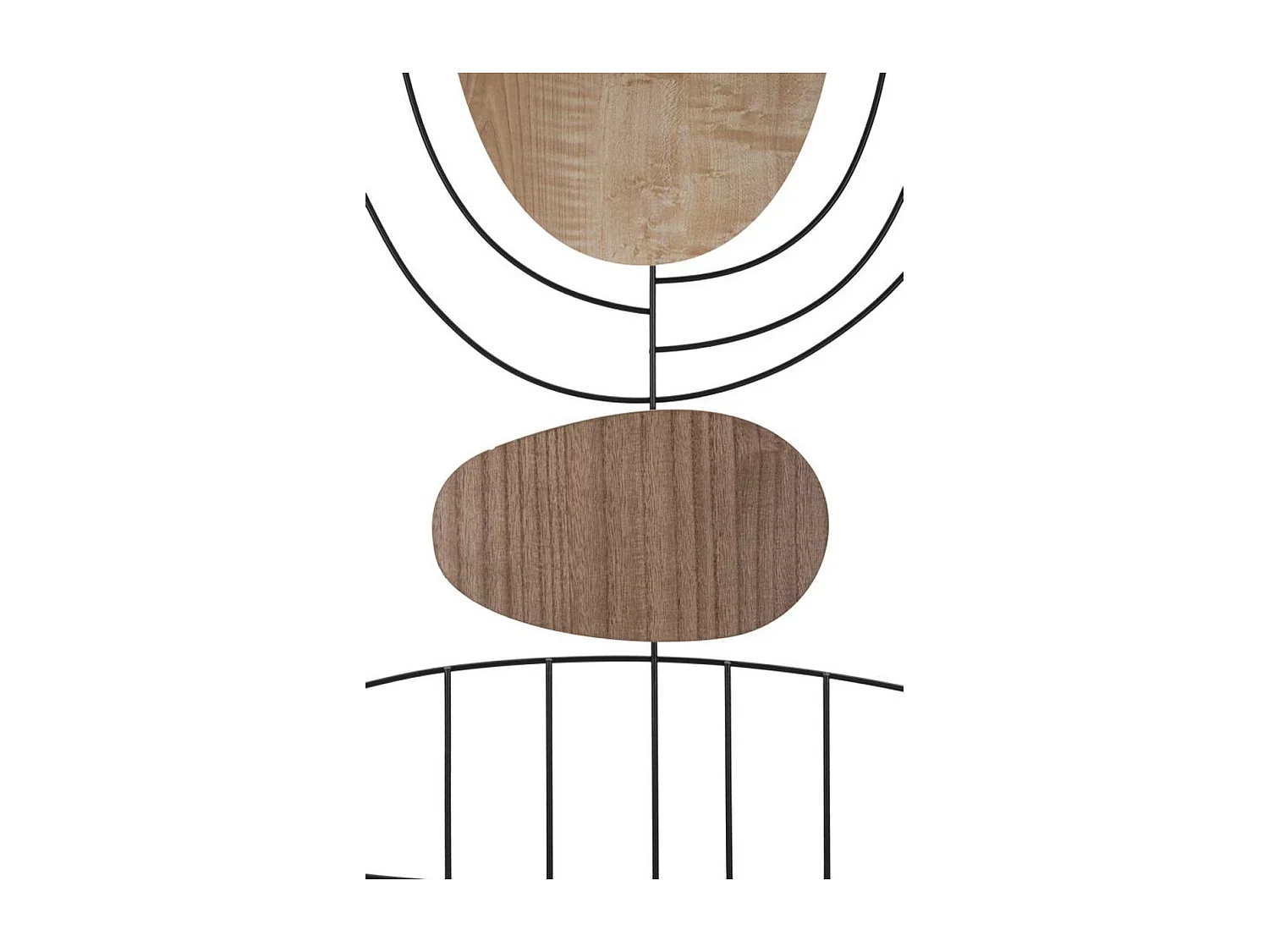 Dekoracja z Metalu i Drewna Geometryczny 8, Wielokolorowy, 60x2x80 cm, Seven Design