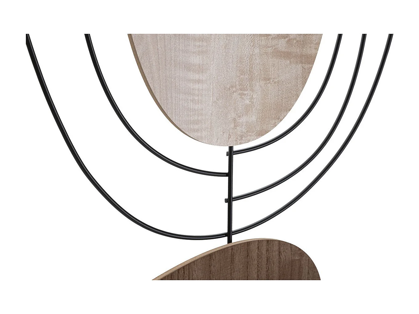 Dekoracja z Metalu i Drewna Geometryczny 8, Wielokolorowy, 60x2x80 cm, Seven Design