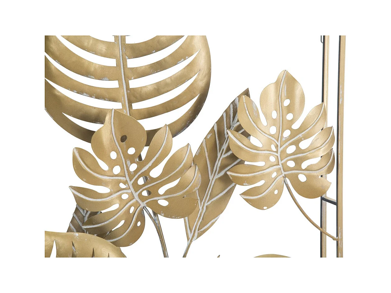 3D Metalen Decoratie Blad 20, Goud, 60x6,5x80 cm, Epikasa