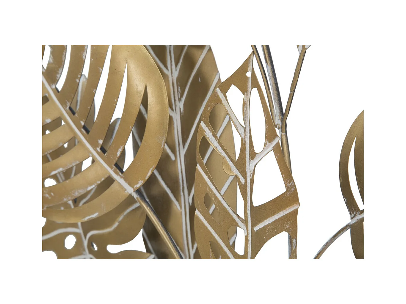 3D Metalen Decoratie Blad 20, Goud, 60x6,5x80 cm, Epikasa