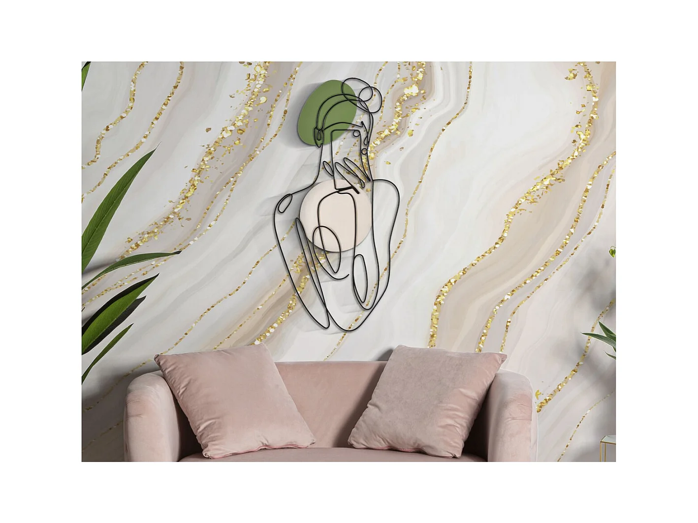 Metalowa Dekoracja 3D MF33, Wielokolorowy, 40x1,3x80 cm, Epikasa