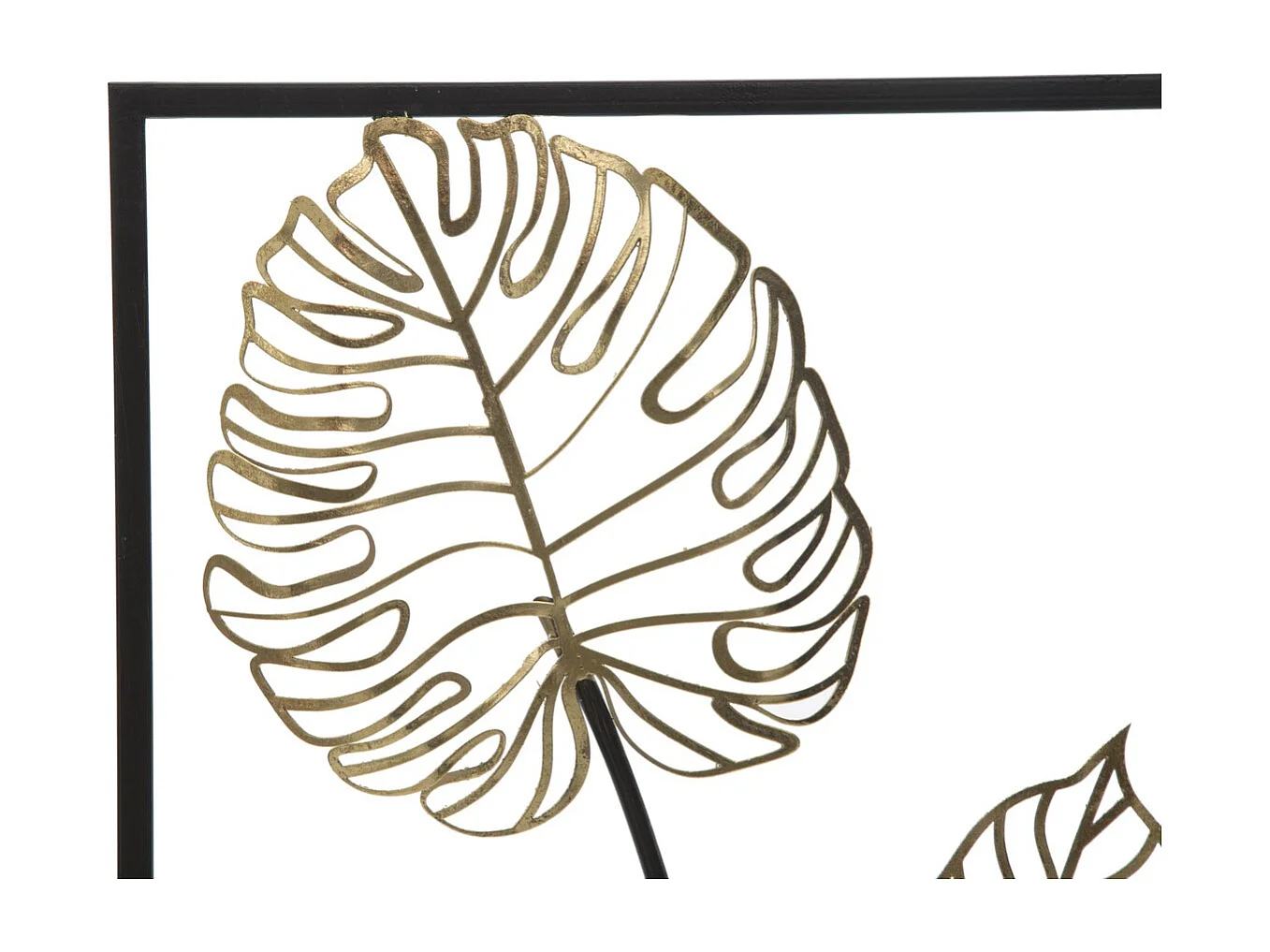 Décoration 3D en Métal Feuille 43, Multicouleur, 31x2,5x90 cm, Seven Design