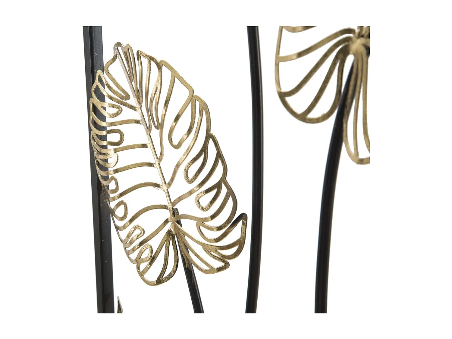 Décoration 3D en Métal Feuille 43, Multicouleur, 31x2,5x90 cm, Seven Design