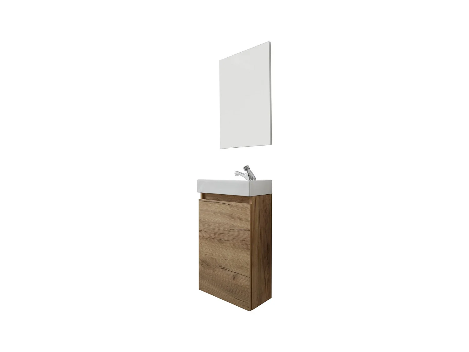 Ensemble de Meubles de Salle de Bain Champ, Marron, 39x21x60 cm, Seven Design