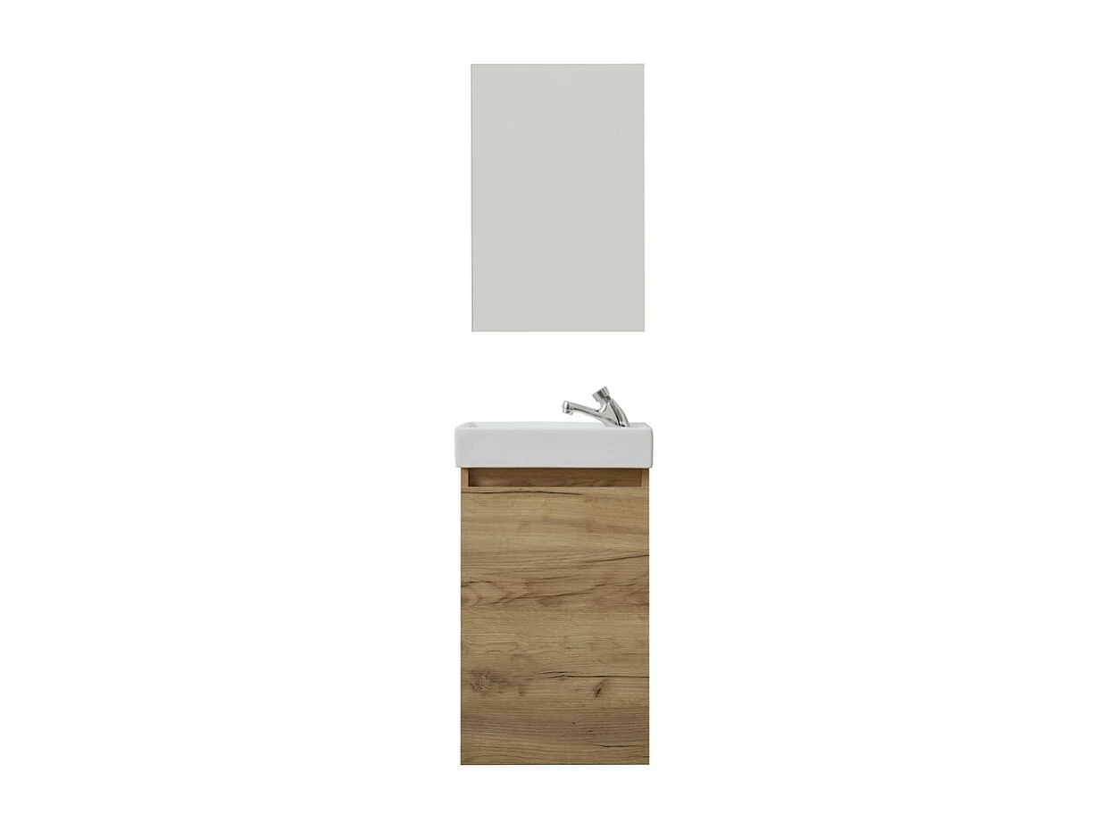 Ensemble de Meubles de Salle de Bain Champ, Marron, 39x21x60 cm, Seven Design