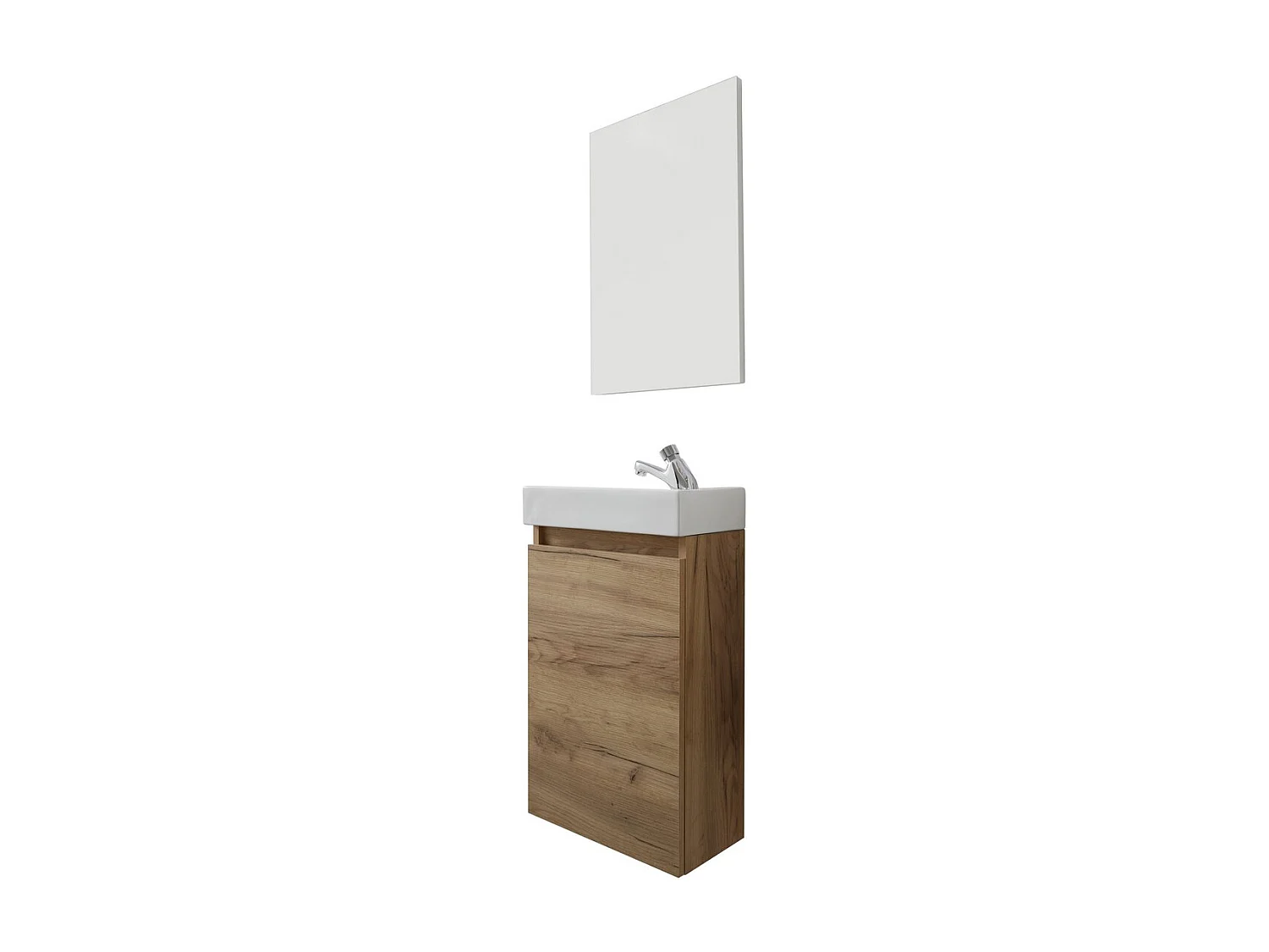 Ensemble de Meubles de Salle de Bain Champ, Marron, 39x21x60 cm, Seven Design