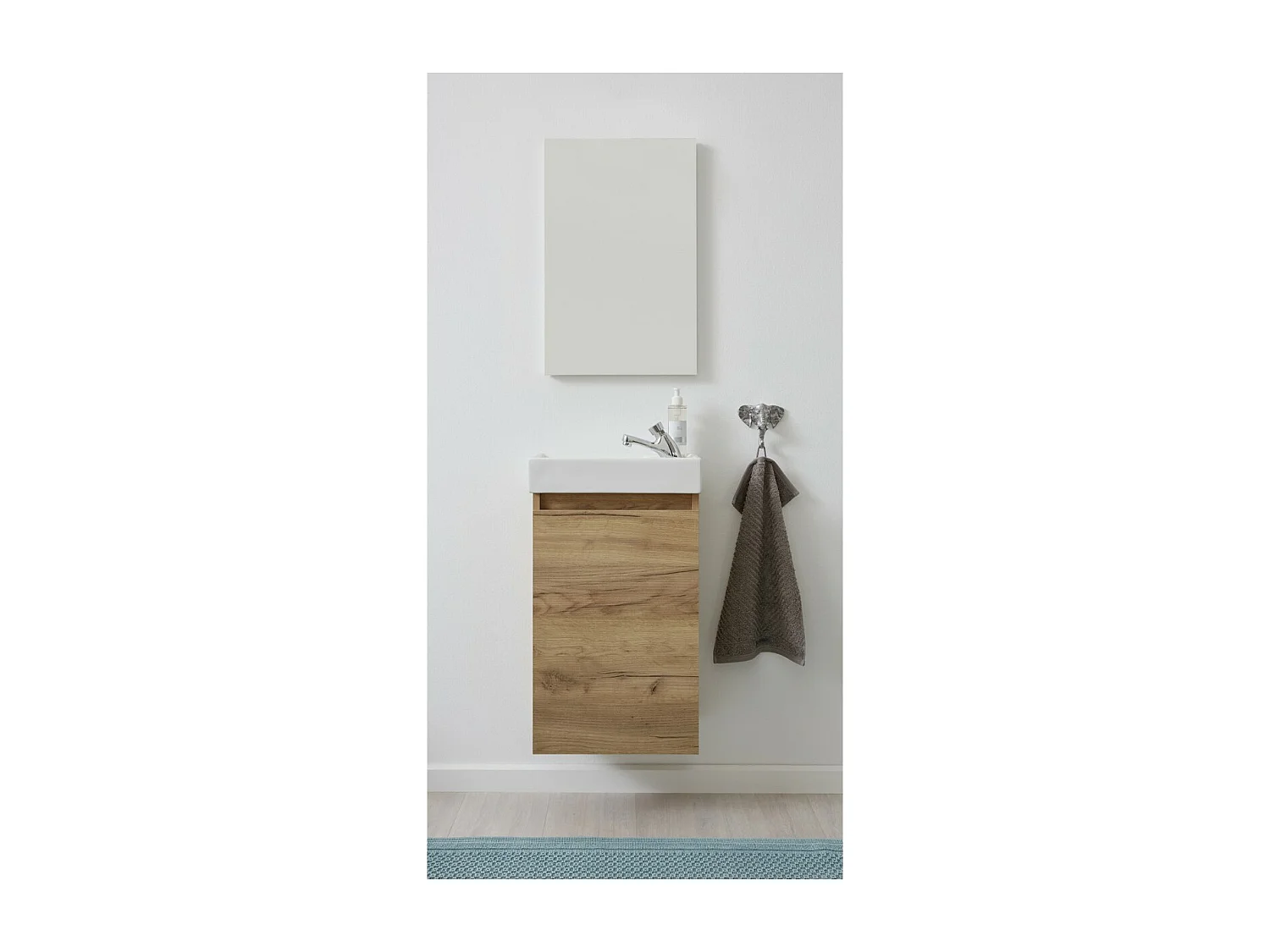 Ensemble de Meubles de Salle de Bain Champ, Marron, 39x21x60 cm, Seven Design