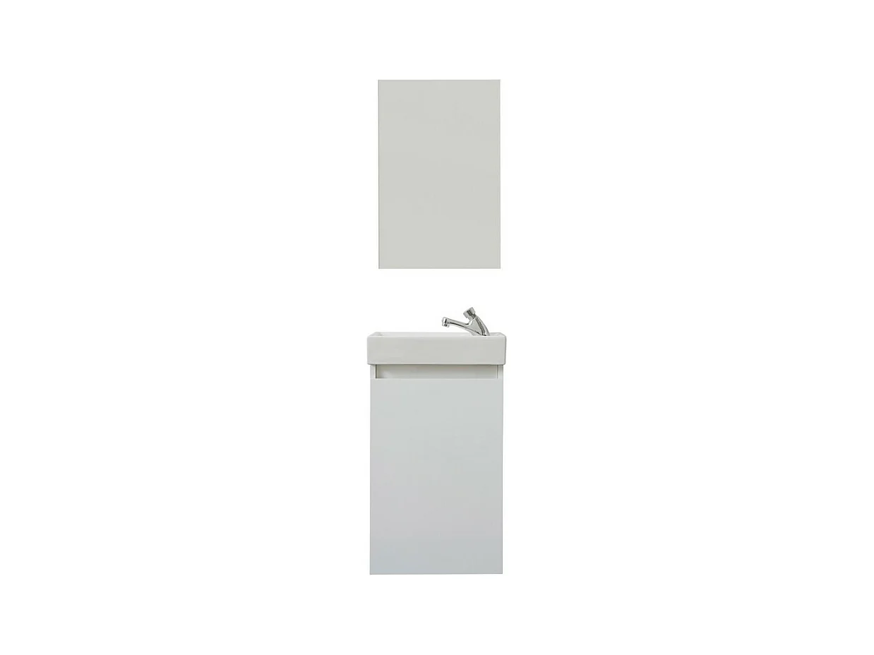 Ensemble de Meubles de Salle de Bain Champ, Blanc, 39x21x60 cm, Seven Design