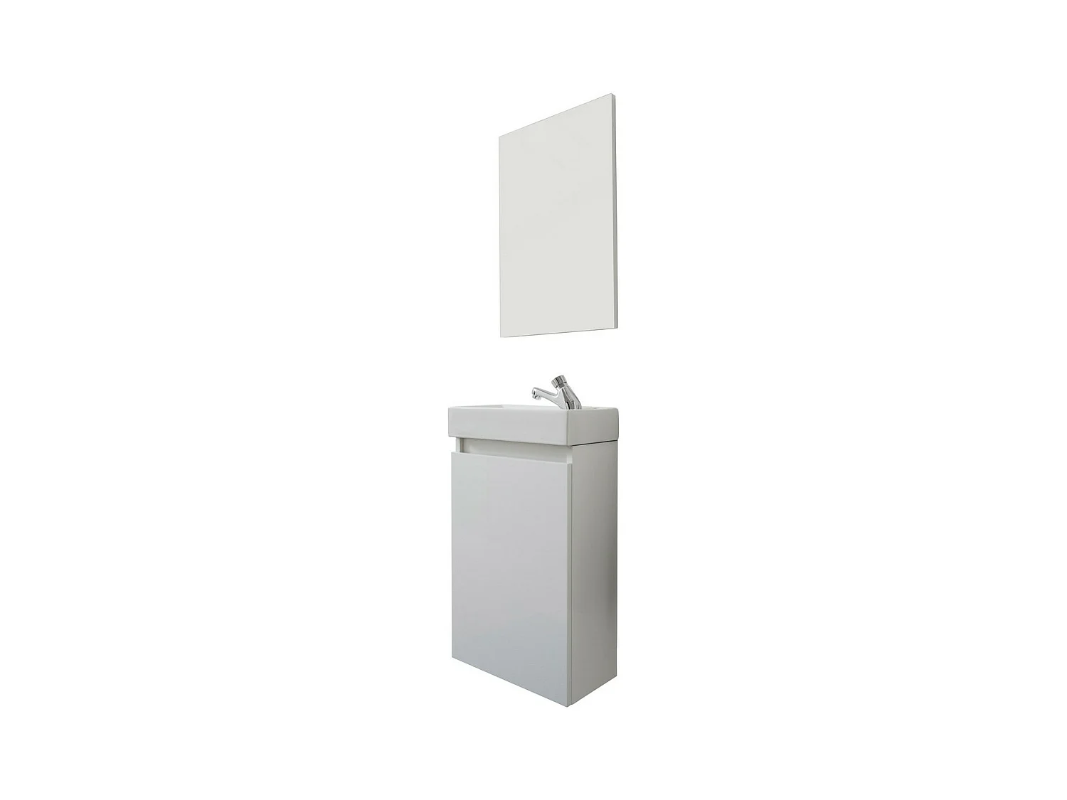 Ensemble de Meubles de Salle de Bain Champ, Blanc, 39x21x60 cm, Seven Design