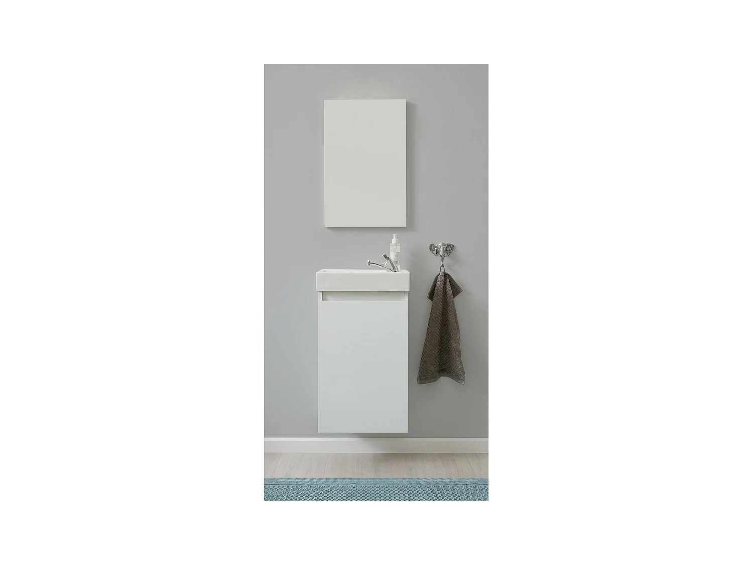 Ensemble de Meubles de Salle de Bain Champ, Blanc, 39x21x60 cm, Seven Design