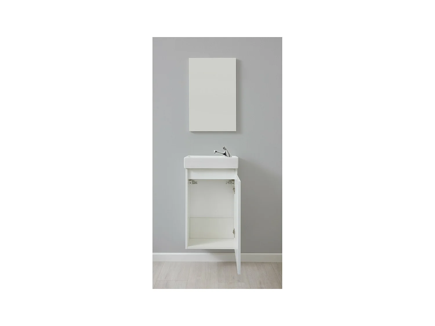Ensemble de Meubles de Salle de Bain Champ, Blanc, 39x21x60 cm, Seven Design