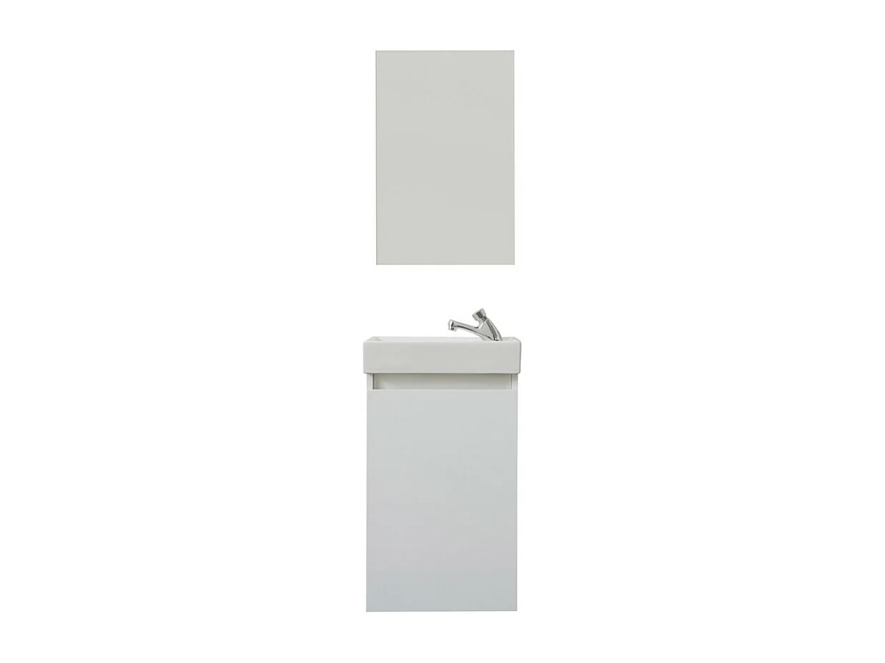 Ensemble de Meubles de Salle de Bain Champ, Blanc, 39x21x60 cm, Seven Design