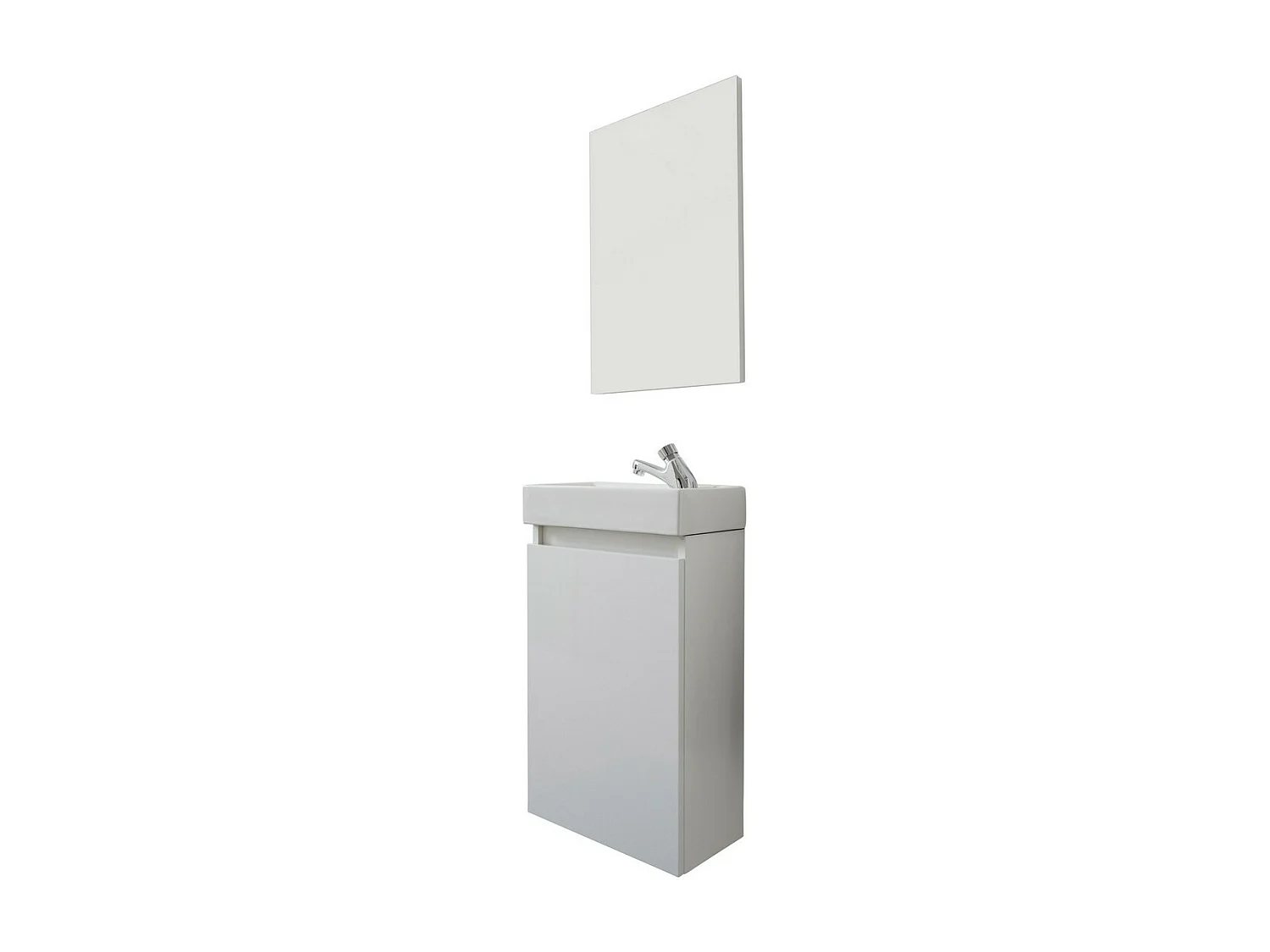 Ensemble de Meubles de Salle de Bain Champ, Blanc, 39x21x60 cm, Seven Design