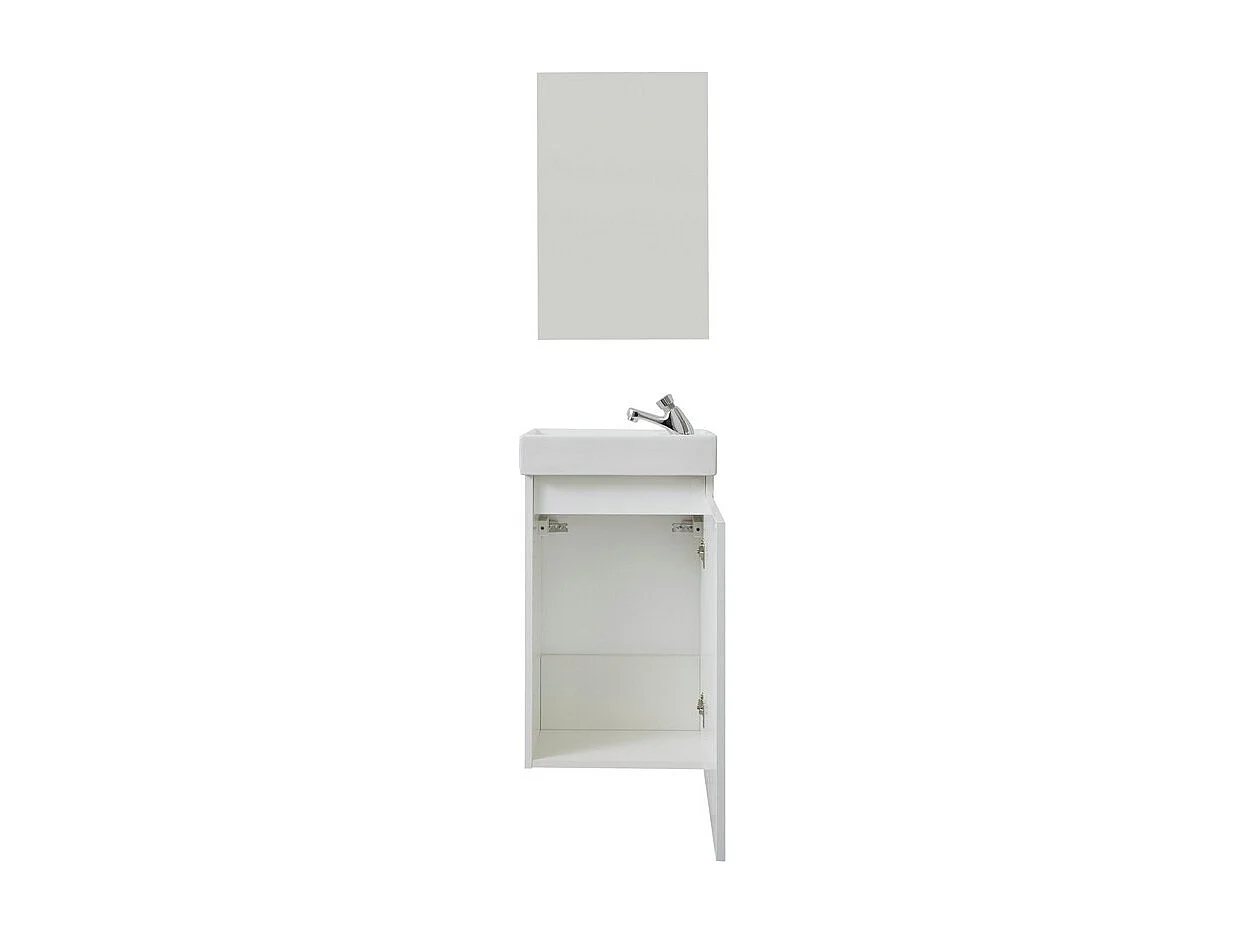Ensemble de Meubles de Salle de Bain Champ, Blanc, 39x21x60 cm, Seven Design
