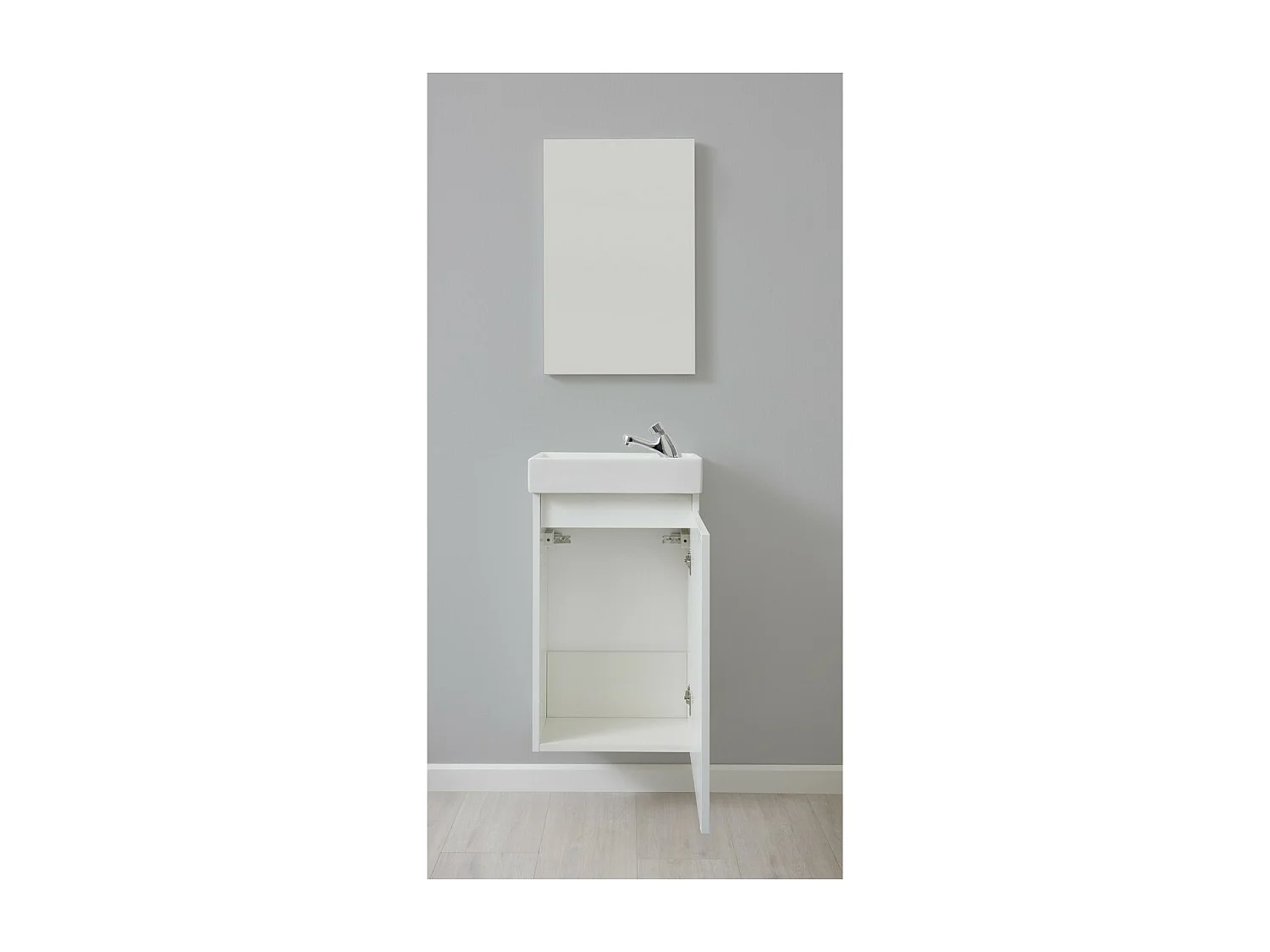 Ensemble de Meubles de Salle de Bain Champ, Blanc, 39x21x60 cm, Seven Design