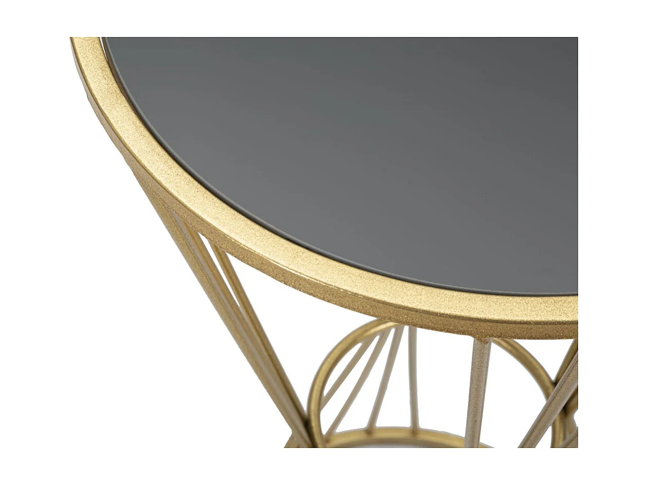 Stolik Kawowy MF590, Złoto, 40x40x80 cm, Seven Design