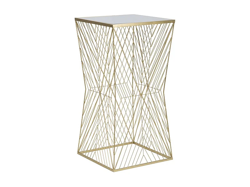 Tavolo MF594, Oro, 50x50x100 cm, Epikasa