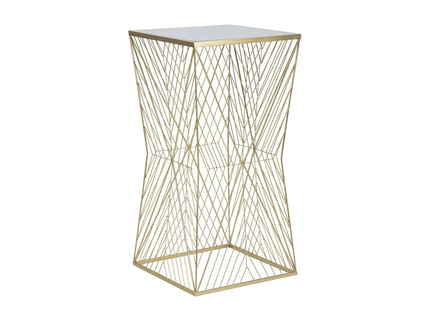 Mesa MF594, Ouro, 50x50x100 cm, Epikasa