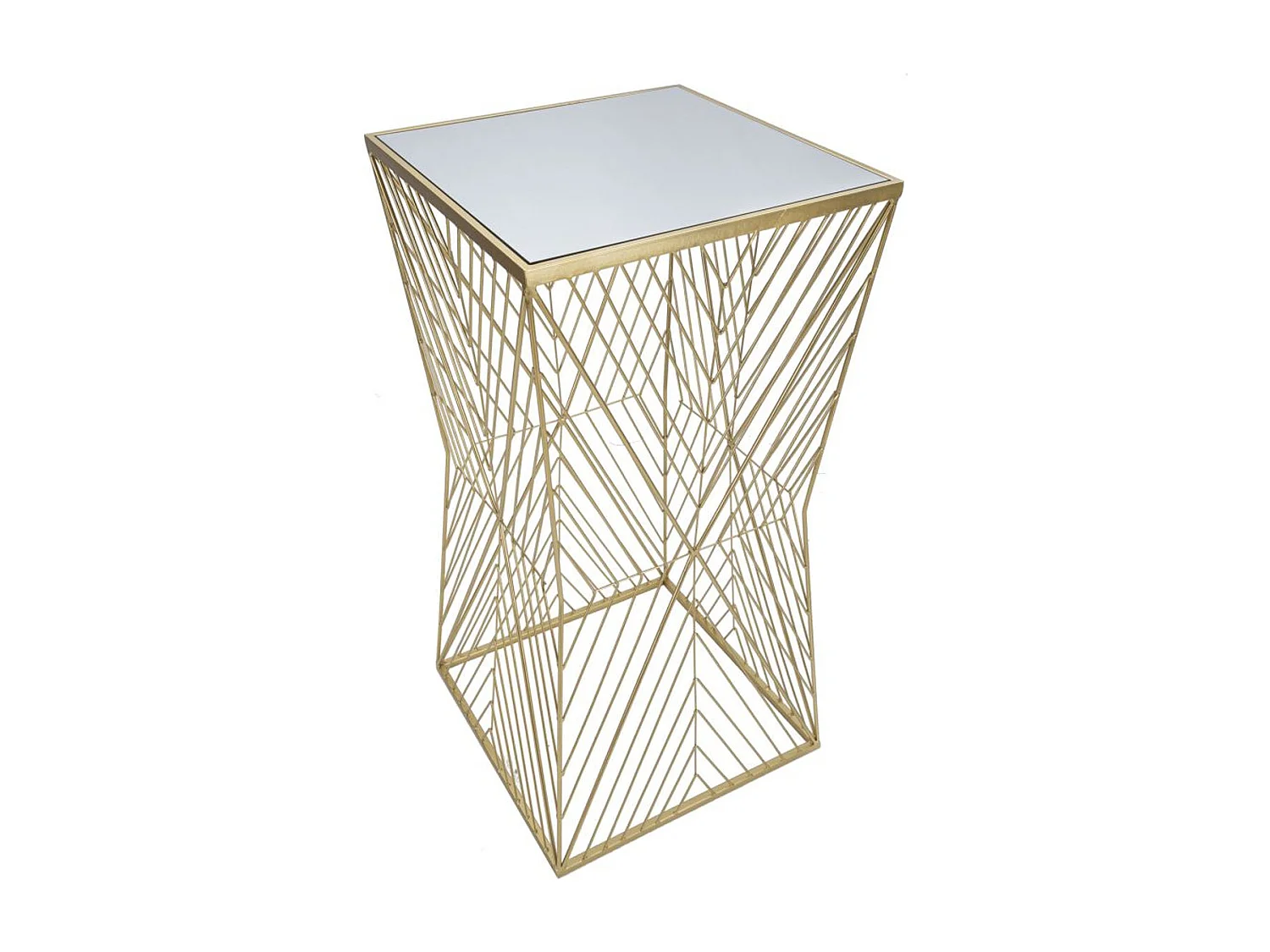 Mesa MF594, Ouro, 50x50x100 cm, Epikasa