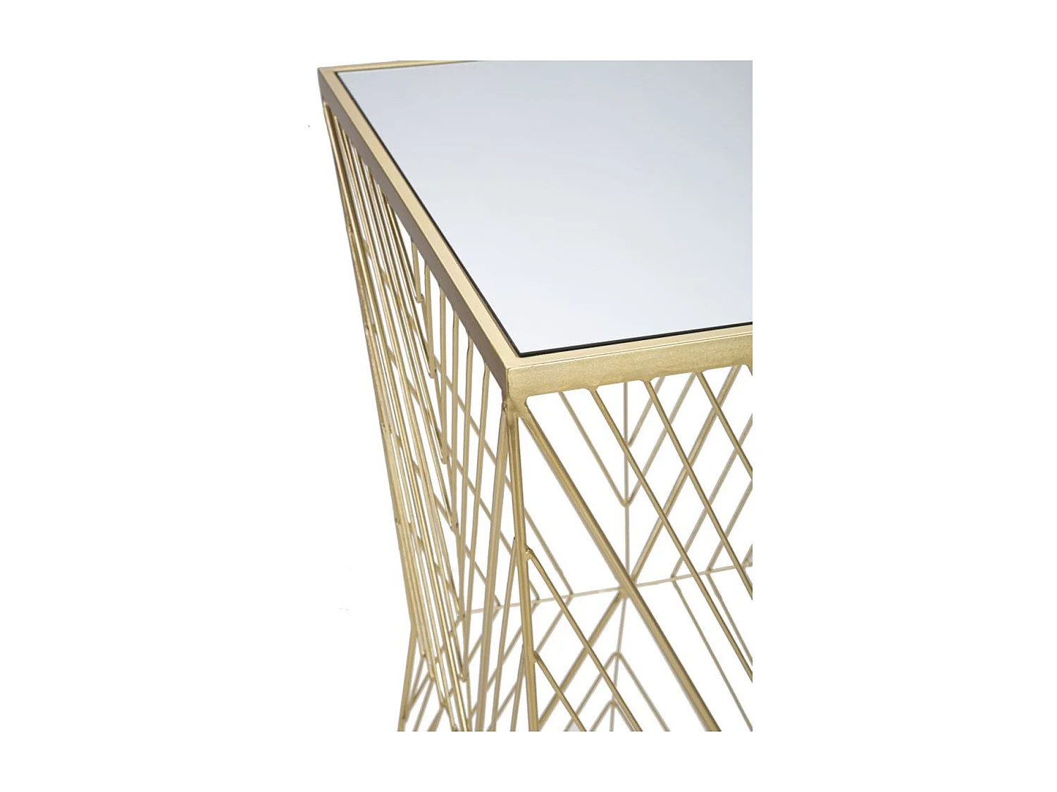 Mesa MF594, Ouro, 50x50x100 cm, Epikasa