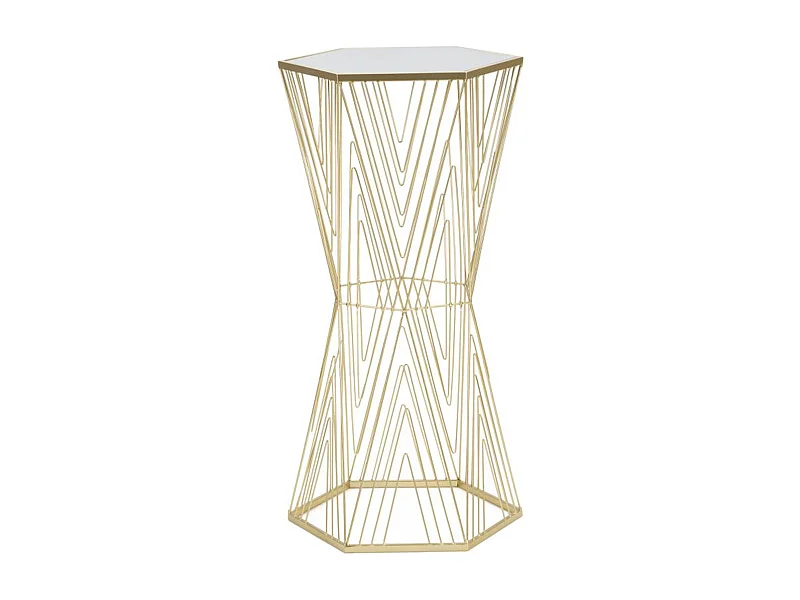 Table à Manger MF600, Or, 40x35x80 cm, Epikasa