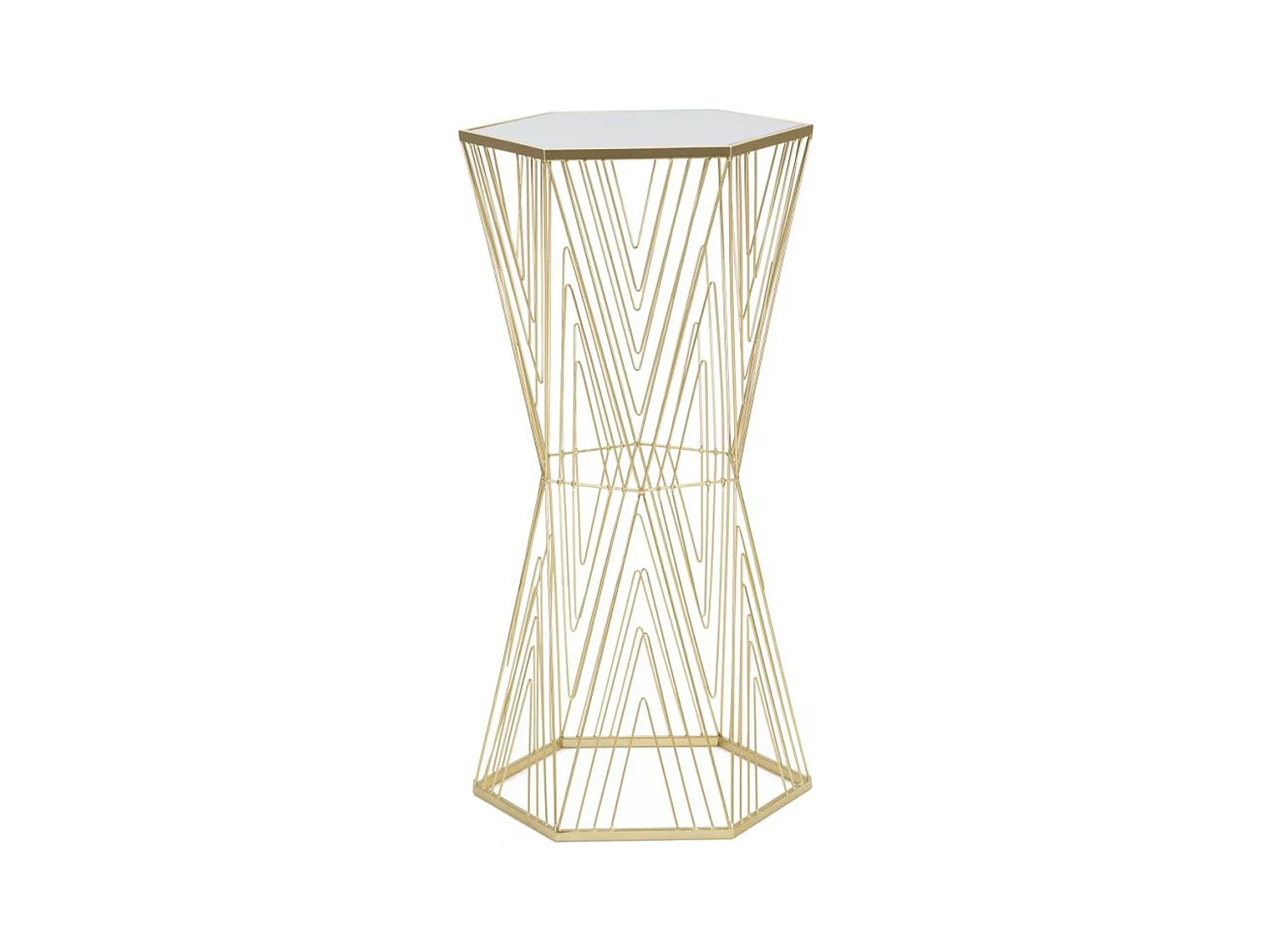 Table à Manger MF600, Or, 40x35x80 cm, Epikasa