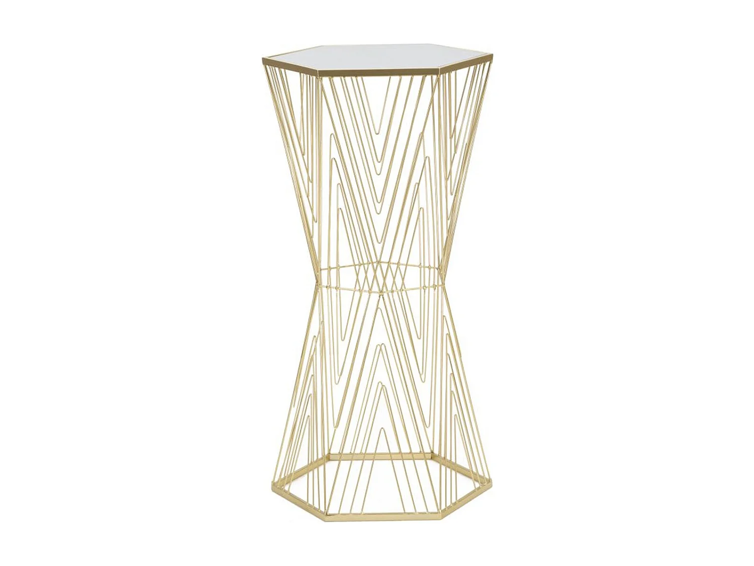 Stolik Kawowy MF600, Złoto, 40x35x80 cm, Seven Design