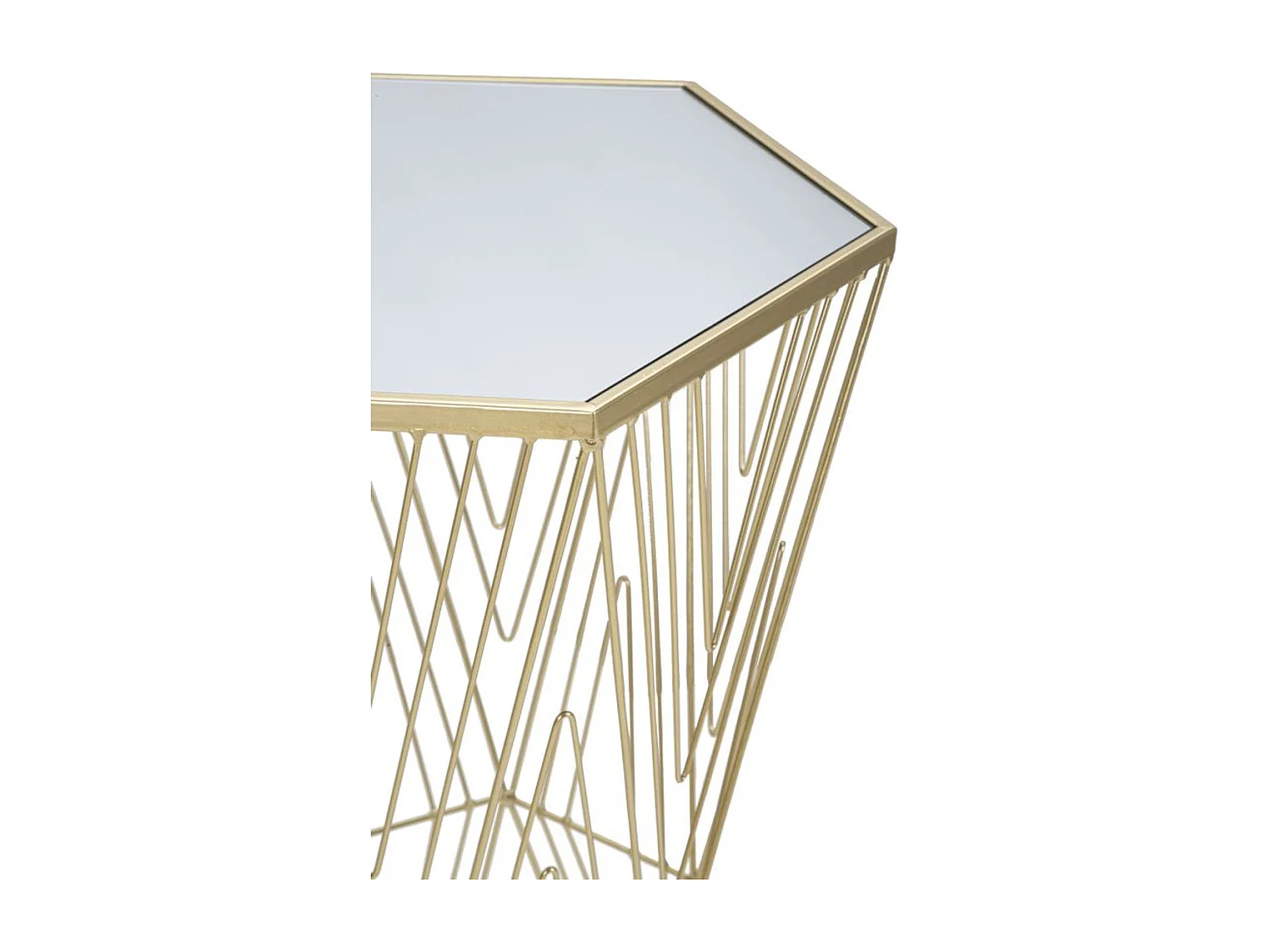 Stolik Kawowy MF600, Złoto, 40x35x80 cm, Seven Design