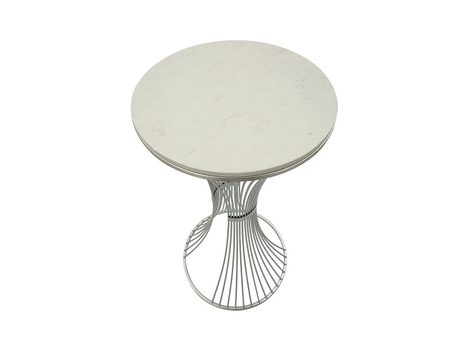 Tavolo MF581, Argento, 50x50x100 cm, Epikasa